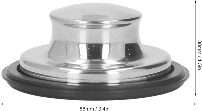 Kitchen Sink Stopper, Odorless Sink Plug Cover, Stainless Steel Garbage - Image 9