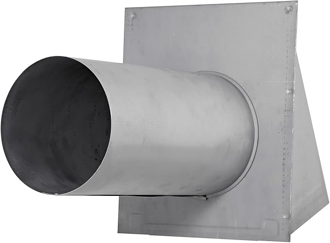 Lambro 6" 26-Gauge Paint-Grade Galvanized Fresh Air Intake Vent - Image 3