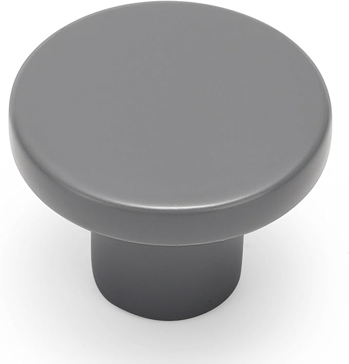 Ravinte 15 Pack Cabinet Knobs Grey Kitchen Cabinet Knobs Round Dresser Drawer Pulls Closet Door Pulls 1-1/5 Inch