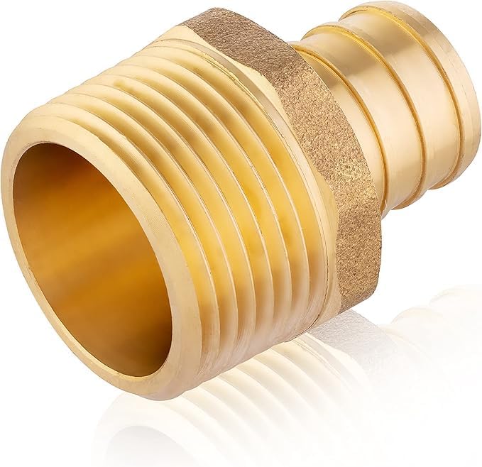 100-Pack EFIELD 3/4-inch Pex Crimp Fittings, 3/4 Inch x 3/4 Inch NPT Male NPT by EFIELDPEXTUBING