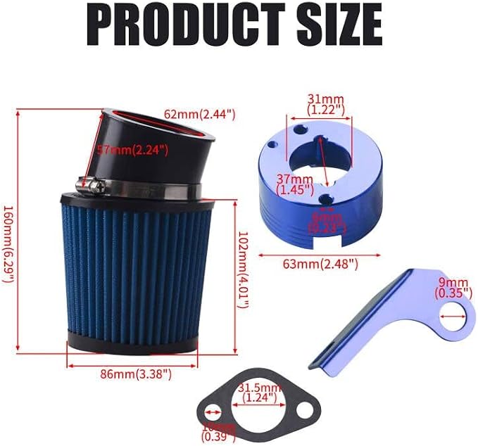 Air Filter Adapter Jet Kit for Predator 301cc 420cc 11hp 13hp 15hp GX340 GX390 - Image 4