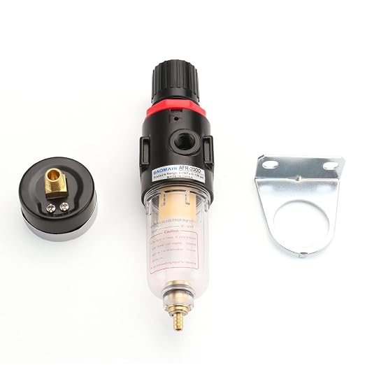 Baomain Pneumatic Filter Regulator AFR-2000 1/8"PT Air Treatment Unit w - Image 2