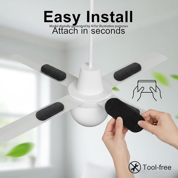 5Pcs Ceiling Fan Filters for Blades Air Filters - Image 3
