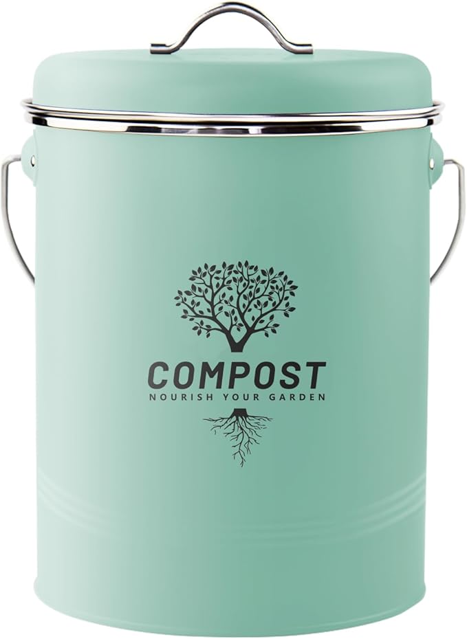 Kitchen Countertop Compost Bin, Odor Resistant Indoor Compost Bin by Holismo