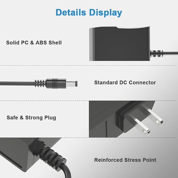 5V 2A Power Supply Adapter 5V 2A Power Supply 100V-240V AC Power Adapter Wall - Image 6