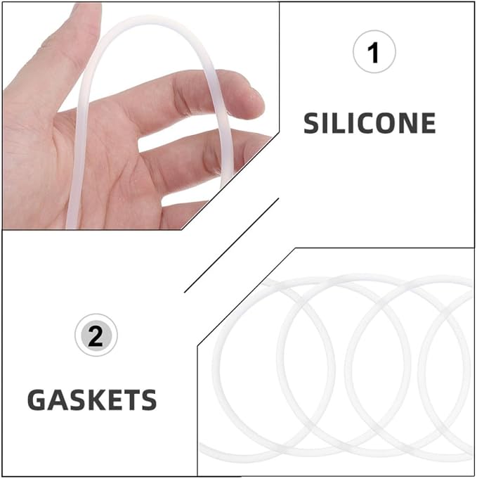 6pcs Silicone Filter Gaskets for Purification Equipment Durable and Temperature - Image 6