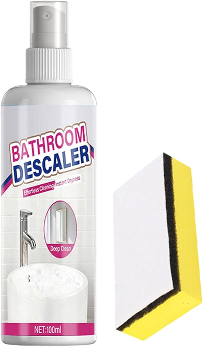 Bathroom Descaler, Cleaning Foam, Content: About 100ml/sponge, Toilet Cleaner, Stain Remover, Bowl Agent, For Kitchen Sink, Bathtub Glass, Faucets Shower Heads