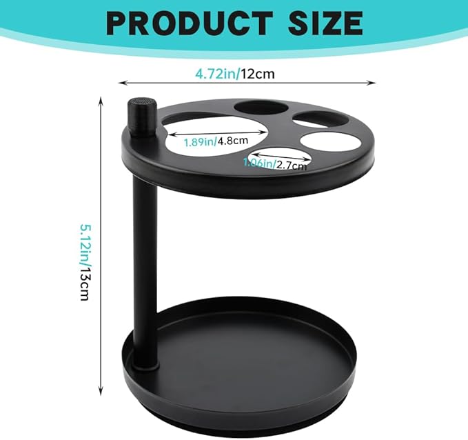 Stainless Steel Toothbrush Holder for Bathroom, Ventilated Organizer Stand with Separate Slots for Electric Toothbrushes, Toothpaste, Razors & Comb