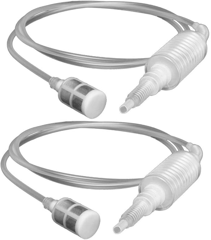 2pcs Siphon Pump Filter for Oil Water and Gas Transfer Lightweight and Portable by OSOLADY