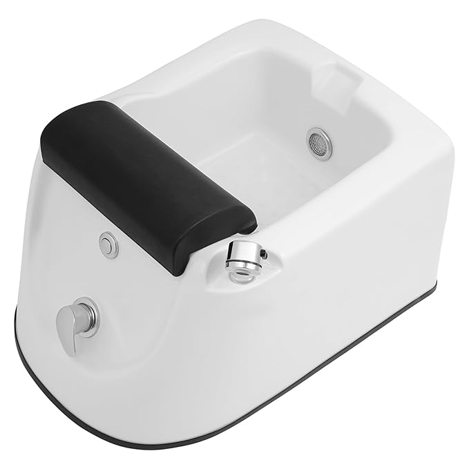 Bepritm 30W Pedicure Foot Spa, Portable Foot Spa Bathtub with Heat, Massage and 7-Color Light, Hydromassage Acrylic Pedicure Foot Bath for Salon and Home Use