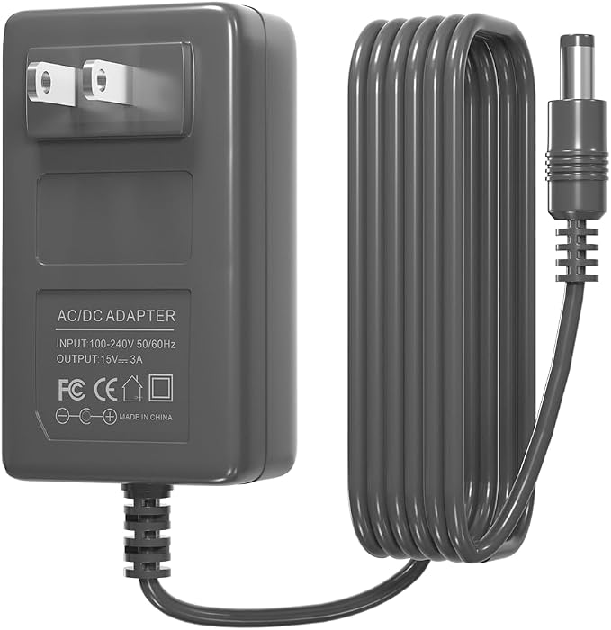 15V 3A Power Supply Charger AC/DC Adapter, 45W Switching Power Adapter by ZYHKJYL