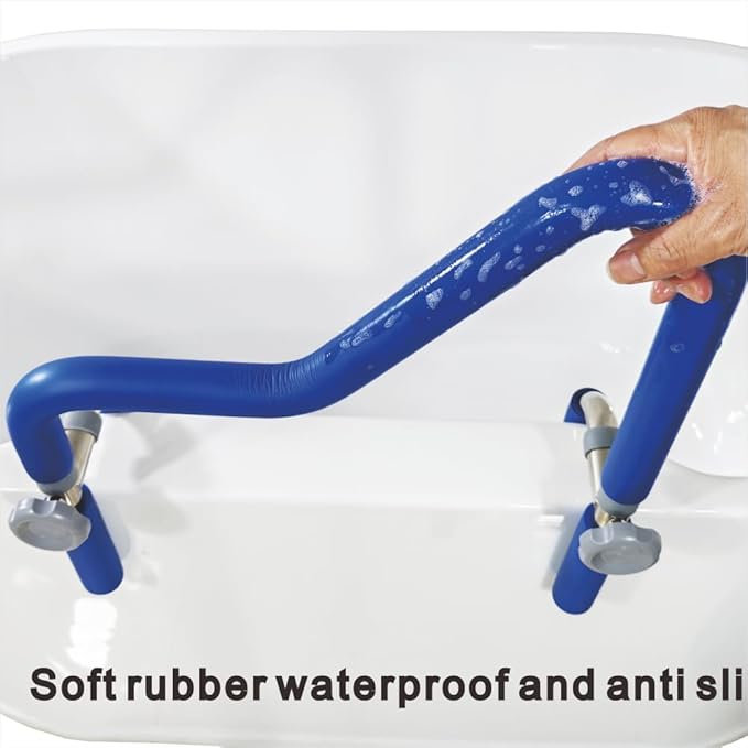 304 Stainless Steel Grab Bars for Bathtubs and Showers, Adjustable Bathtub Safety Rail for Seniors,Sturdy and Durable Tub Grab Bar, Assistance Bathtub Handle Clamp for Elderly Bath Support (122)