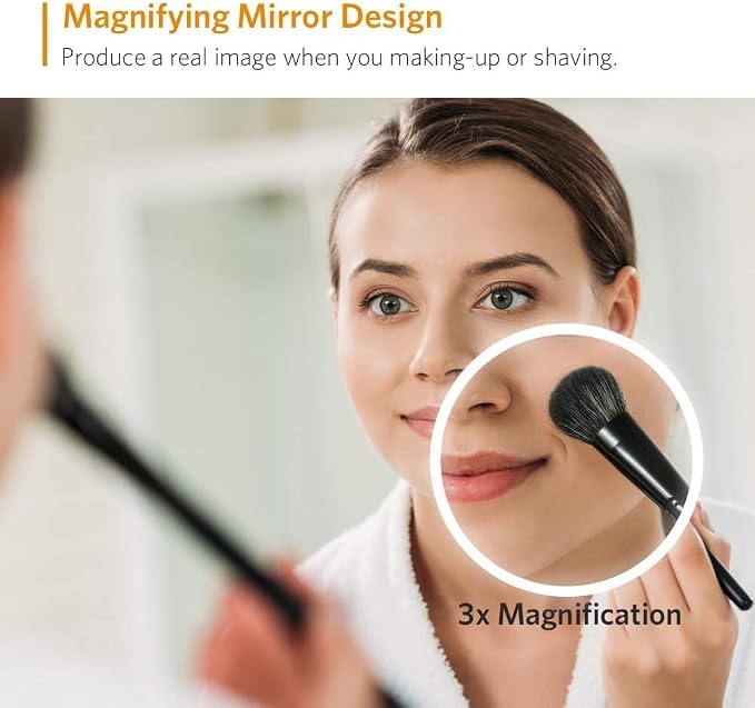 Illuminated LED Bathroom Mirror, Wall Mounted Backlit Makeup Vanity Mirror - Image 4