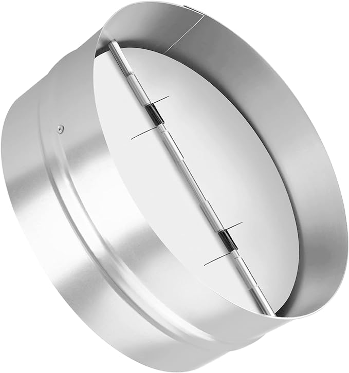 Kikerike 10 Inch Draft Blocker Backdraft Damper Duct Draft Stopper One-Way by Kikerike