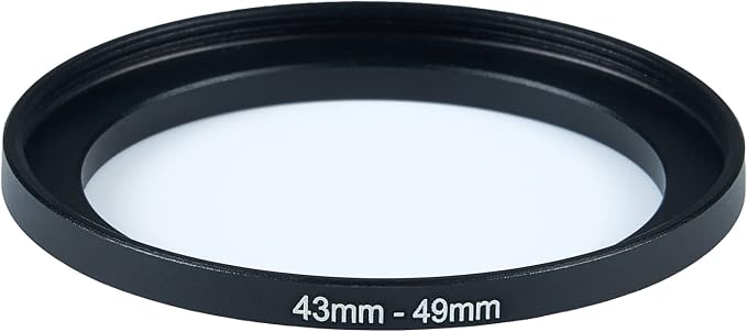 43mm Lens to 49mm Camera Lens Adapter 43mm to 49mm Step Up Ring Adapter Ring - Image 2