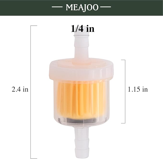 15PCS 1/4 Inch Gas Inline Fuel Filters, - Image 2