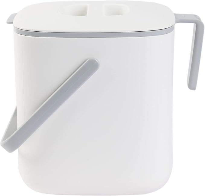 Blue Ginkgo Kitchen Compost Bin – Filter-Free, Odor-Tight Countertop Food Waste by BLUEGINKGO