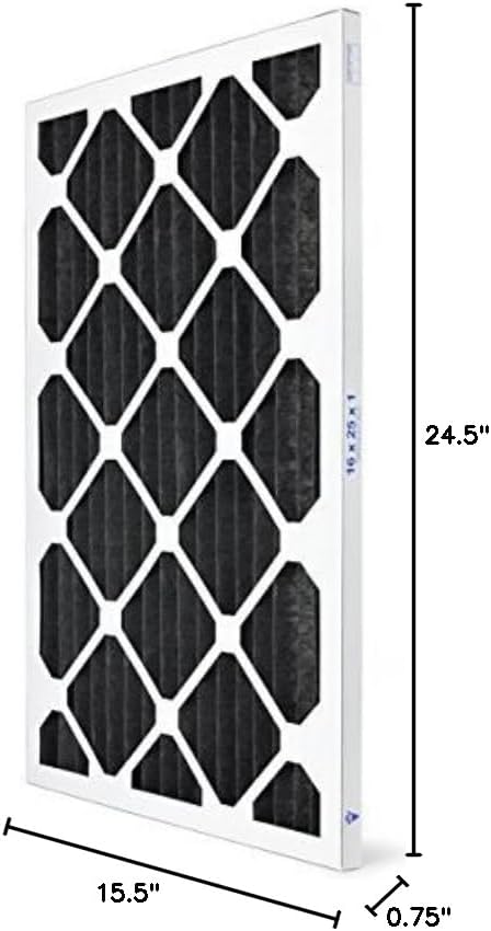 AIRx ODOR 16x25x1 MERV 7 Carbon Pleated Air Filter - Image 9