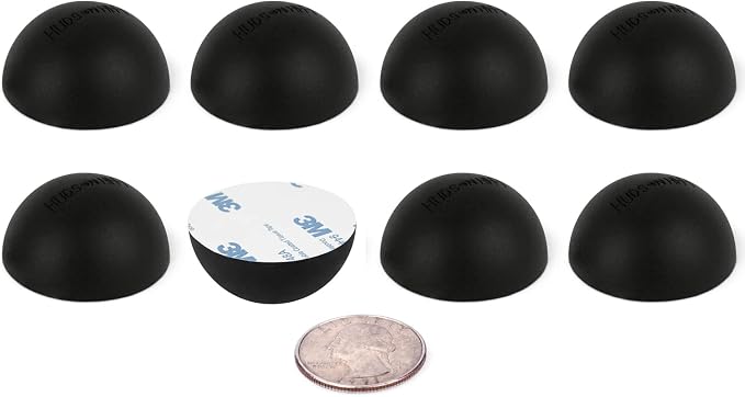 Hudson Hi-Fi 1.25" Platinum Silicone Hemisphere Bumper, Non-Skid Isolation Feet by HudsonHi-Fi