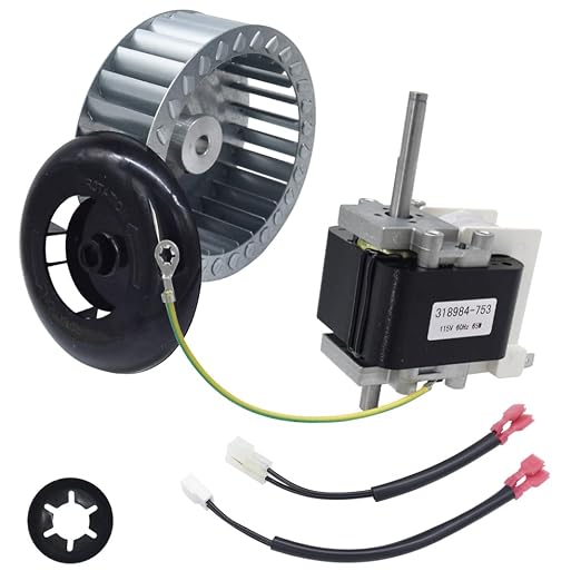 318984-753 LA11AA005 Draft Inducer Motor Blower Wheel Replacement Kit - Image 2