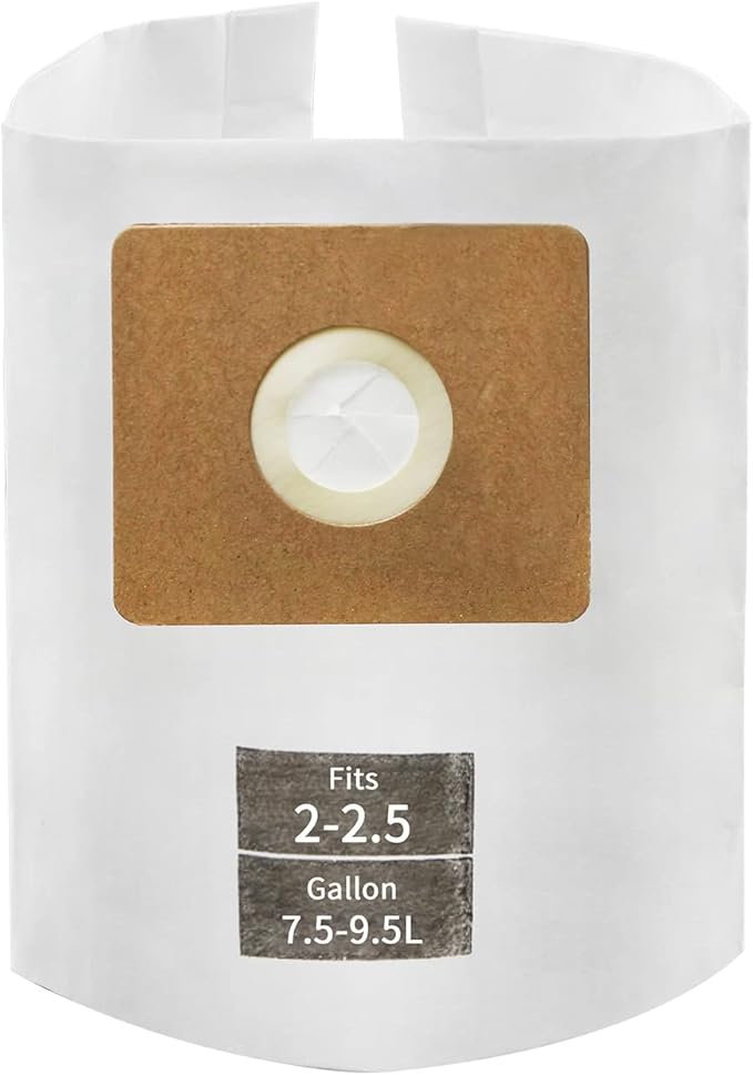 5 Pack Micro Shop VAC Bags 2-2.5 Gallon, Type B 90668 9066800 9066833, All by ALYYDBG