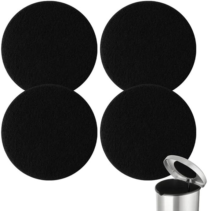 Charcoal Filters for Kitchen Compost Bin, 4 Pack Compost Filters for Countertop by YFANITI