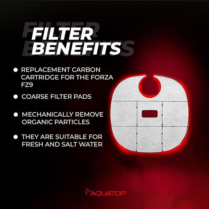 Aquatop Replacement Carbon Cartridges – Fits Forza FZ9 Canister Filters – - Image 3