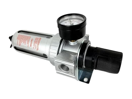 FR804N 1/2" Mid Flow Air Compressor Regulator & Filter Combo - Image 2