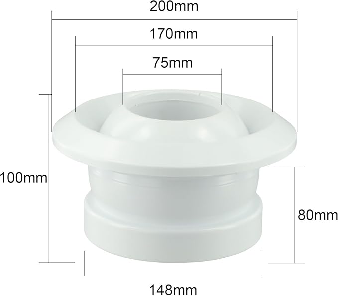 ABS Round Air-Conditioning Exhaust Vents, 360 Degree Rotating Spherical Jet - Image 9