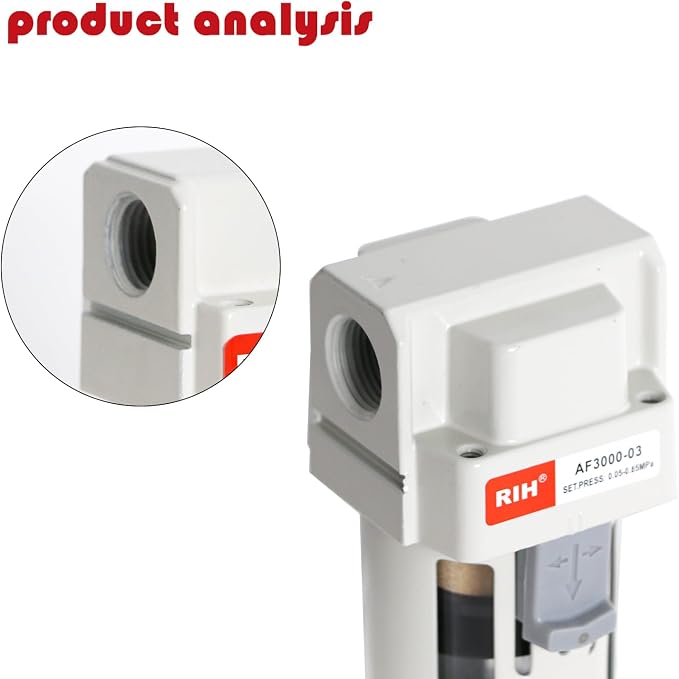 RIH 3/8" NPT Air Dryer for Compressor, Air compressor water separator, air - Image 5