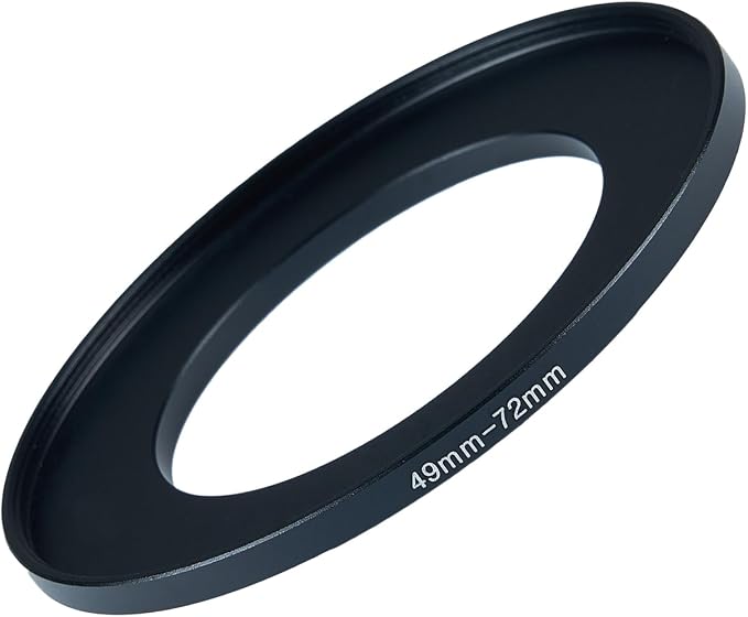 49mm to 72mm Step-up Adapter Rings Filter Adapter Black Metal Step Down Filter by Unknown