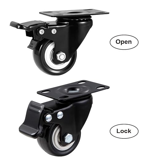 2" Caster Wheels Set of 4, Heavy Duty Casters - Image 4