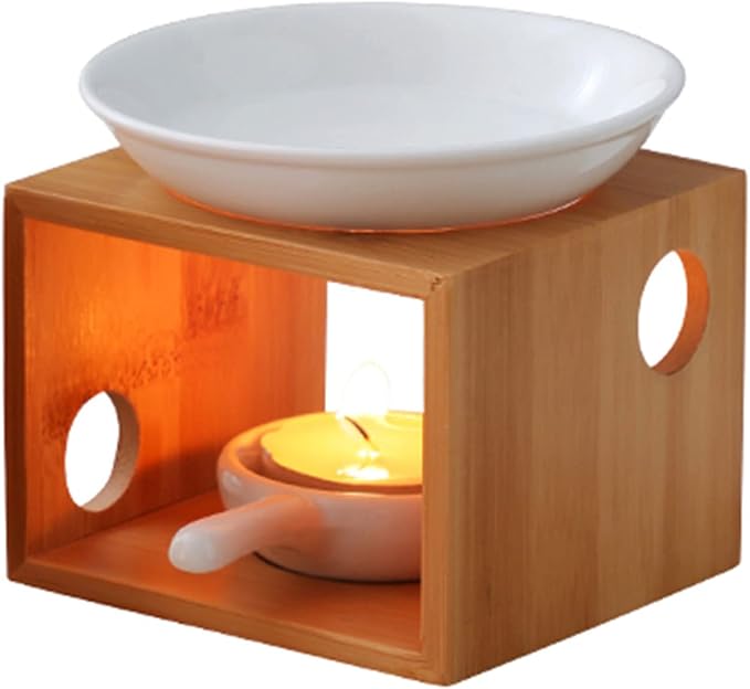 Wooden Essential Oil Burner, Aromatherapy Burner Oil Warmer Diffuser by Unknown