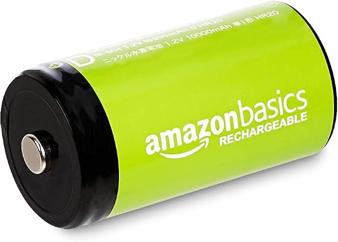 Amazon Basics 4-Pack Rechargeable D Cell NiMH Batteries, 10000 mAh, Pre-Charged - Image 2