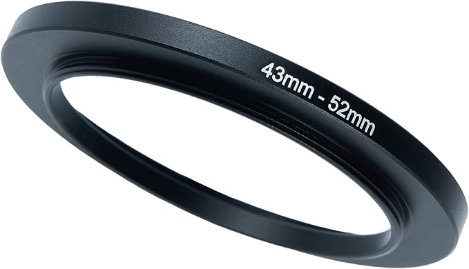 43mm to 52mm Step-Up Ring Filter Adapter by BETUYESS