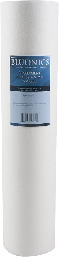 BLUONICS Sediment Replacement Water Filters Ten 4.5" x 20" Whole House - Image 3