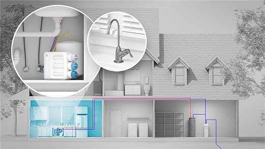 GE 3 Stage Reverse Osmosis Under Sink Water Filtration System - Image 9