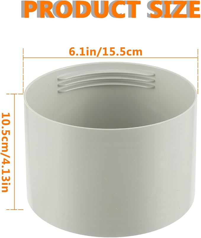 5.9 Inch Portable Air Conditioner Hose Extention Coupler, Universal Air - Image 2