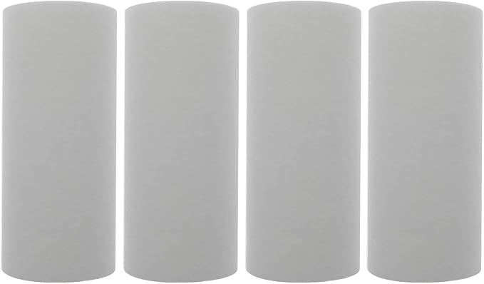 Tier1 10 Micron 10 Inch x 4.5 Inch | 4-Pack Spun Wound Polypropylene Whole by Tier1