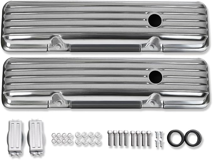 Tall Valve Covers For SBC 283 305 327 350 400 1958-1986 and 15" Oval Air - Image 3