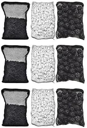 Wave Point Aquarium Filter Media Kits, 1 lb Activated Carbon + 50pc Bio Balls by Wave+Point