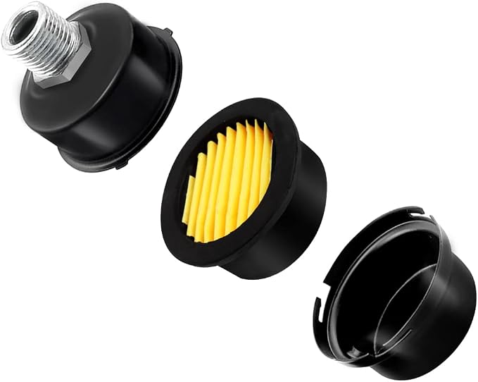 2 pcs 1/4" Thread Air Compressor Silencer, Air Compressor Intake Filter Sound - Image 3
