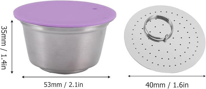 Reusable Coffee Capsule, Stainless Steel Coffee Filter Cup Set, Coffee Capsule - Image 3