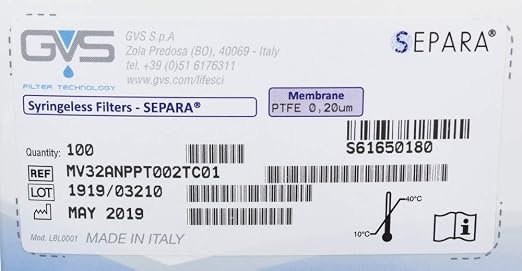 GVS Filter Technology, Separa Syringeless Filter Vial, PTFE Membrane - Image 6
