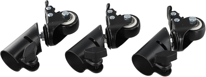 L-Shaped Speaker Tripod Casters, Metal Bracket Caster - Image 5
