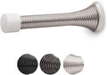 HOMOTEK 36 Pack Spring Door Stopper with Rubber Bumper Satin Nickel 3-1/8" Flexible Spring Heavy Duty Wall Door Stop Low Mounted Door Bumper for Home (Satin Nickel)