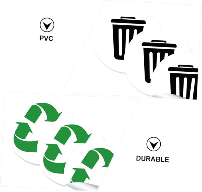 Waste Sorting Labels for Garbage Bin PVC Sticker Decals for Kitchen Recycling - Image 8
