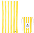 Dock & Bay Customized Beach Towel - Quick Dry, Sand Free - Compact, Lightweight - 100% Recycled - Includes Bag - Cabana - Boracay Yellow - Large