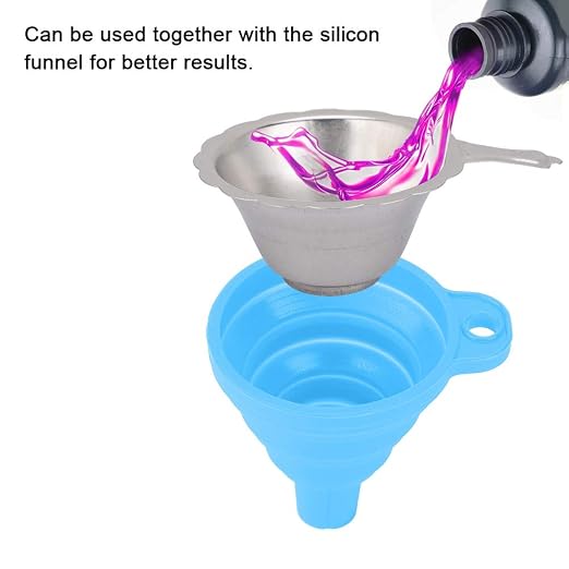 3D Printer Metal Filter Funnel Photosensitive Resin Foldable Strainer - Image 3