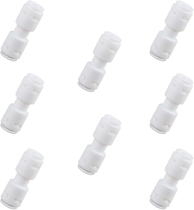 Push to Connect Fittings for Reverse Osmosis Water Filter 1/4" Equal Straight by ESHIONG
